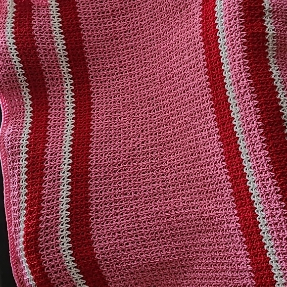 Blanket Handmade crochet pink with a gift - Picture 3 of 5